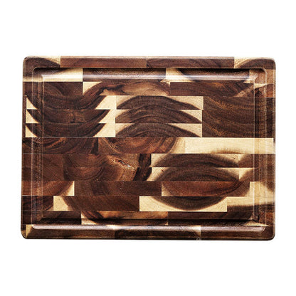 Kitchen Household Parquet Solid Wood Cutting Board - DropOnline.co