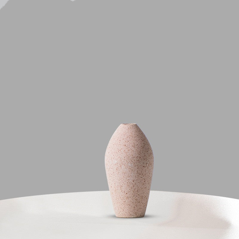 Premium Ceramic Frosted Vase - Modern Home Decoration Centerpiece