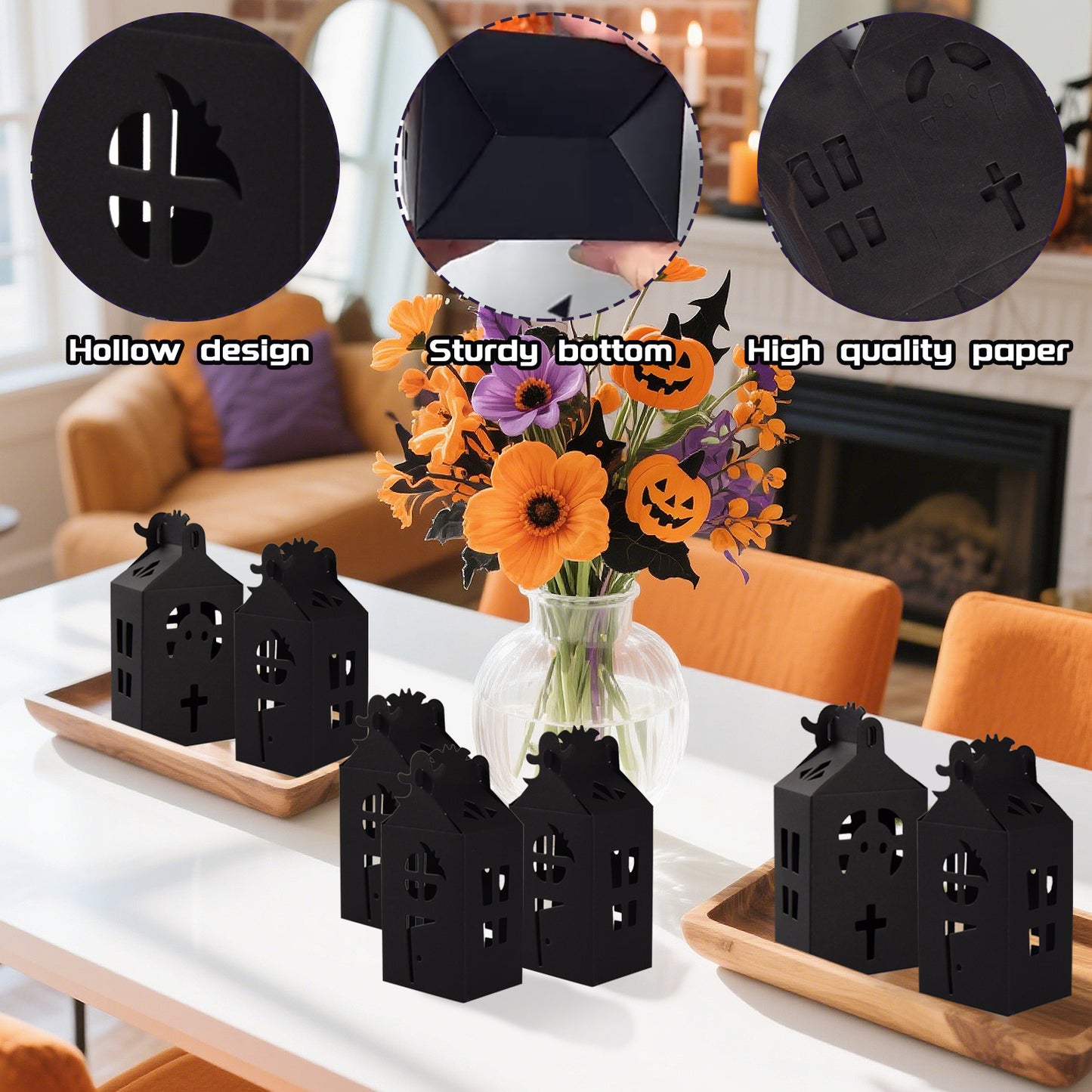Halloween Candy Boxes - 20 Pcs Decorative Treat Containers