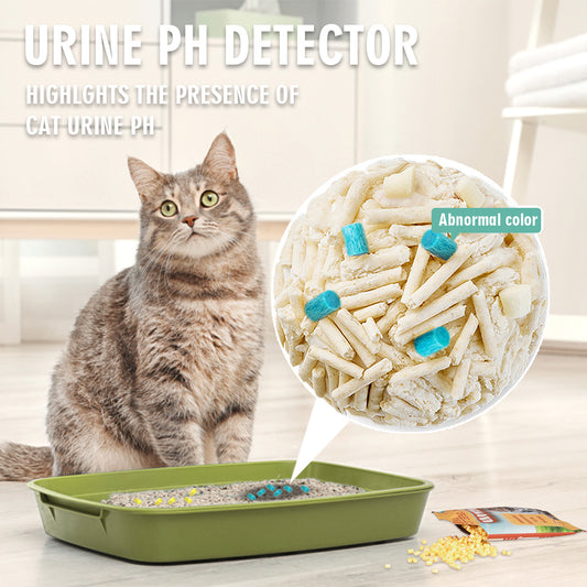 Cat Litter Self Checking Particles - Health Monitoring Color-Changing Litter for Cats