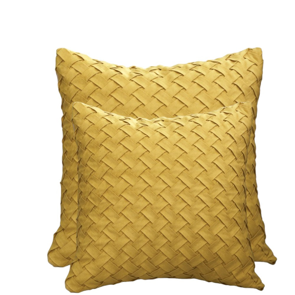 Set of 2 Throw Pillow Covers AND Inserts mixed of 18"x18" and 20"x20" well mixed one of each size