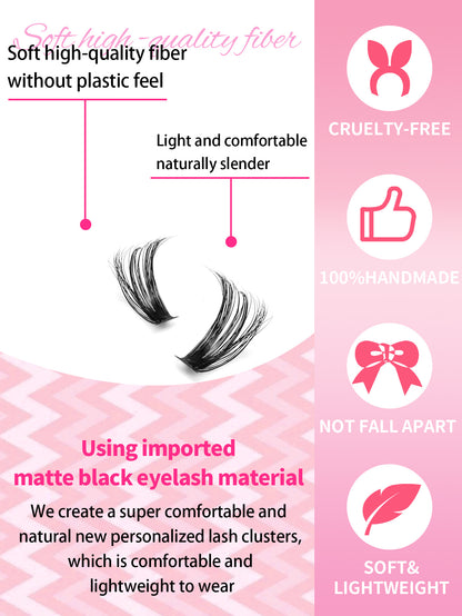 3D False Eyelashes, Multi-layered, Realistic, Soft And Comfortable, Natural Nude Makeup - DropOnline.co