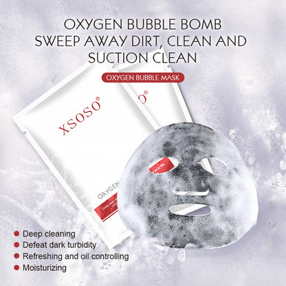 Bubble Mask - 5 Pieces In 1 Box - Deep Cleansing & Pore Tightening Facial Treatment For Radiant Skin - DropOnline.co