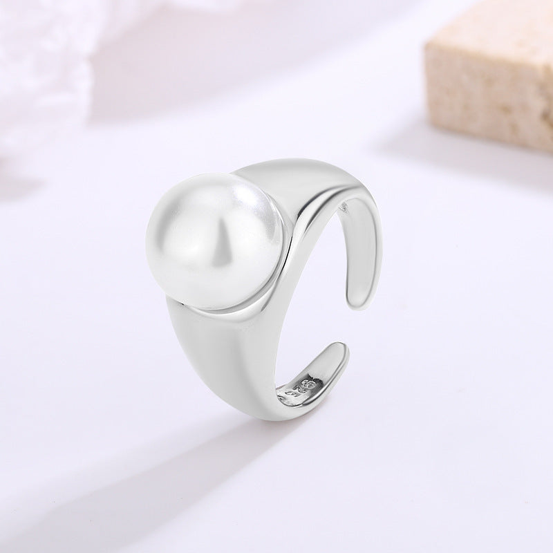 Zircon Inlaid Adjustable Ring - Unique Geometric Design Fashion Jewelry