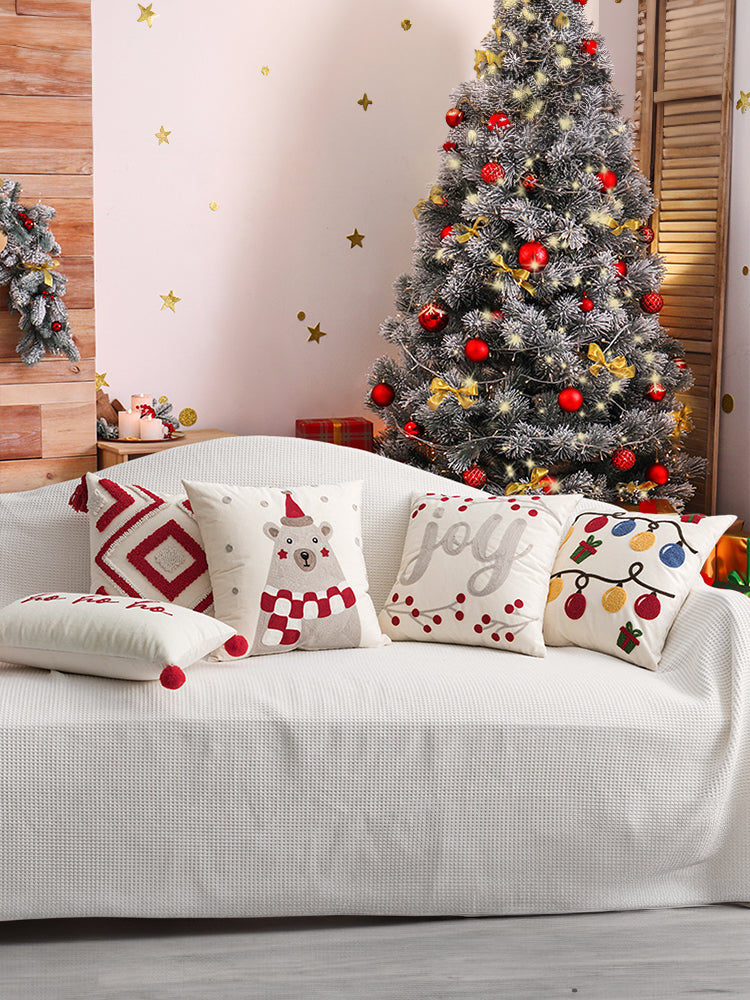 Embroidered Pillowcase - Decorative Pillow Cover with Artistic Design