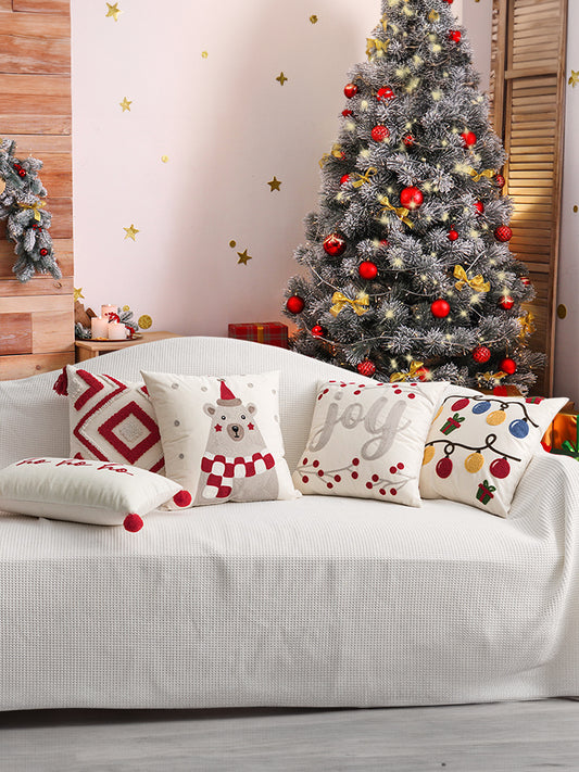 Embroidered Pillowcase - Decorative Pillow Cover with Artistic Design