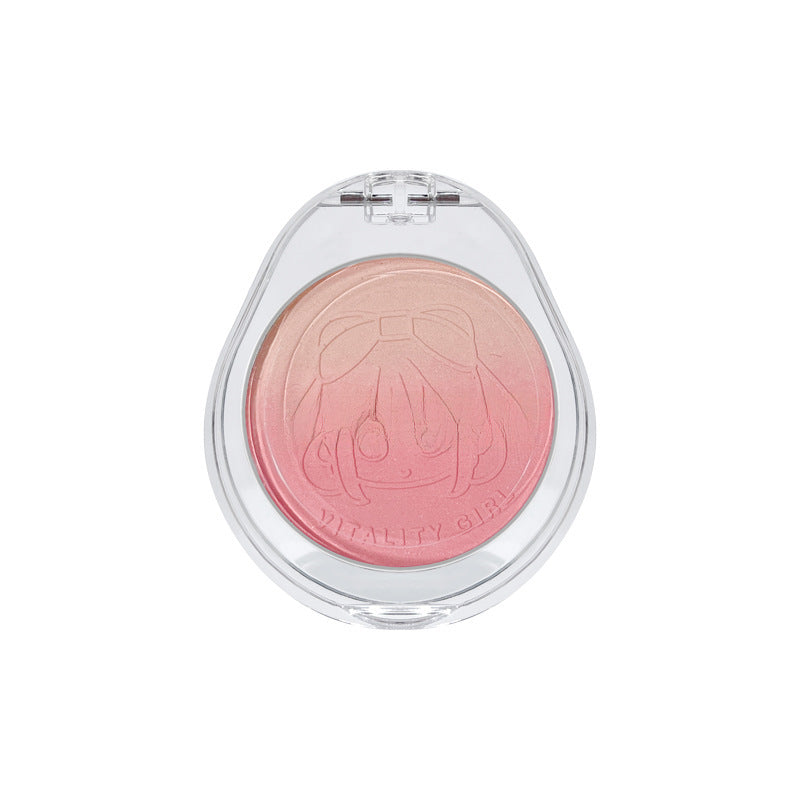 Gradient Blush Collection - Matte Shimmer Blush White Peach Milk Tea Shades