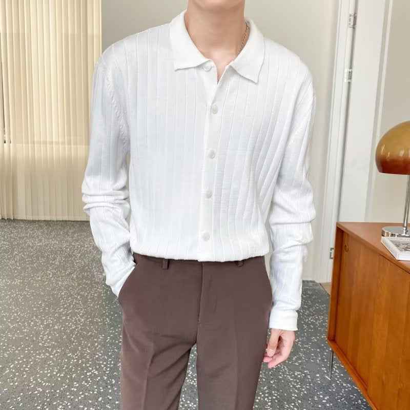 Trendy Casual Loose Lapel Men's Sweater