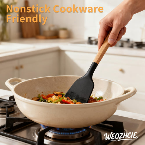 12-Piece Black Silicone Kitchen Utensil Set