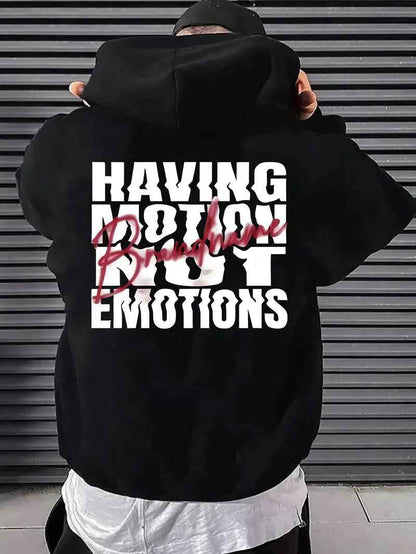 Men's Hoodie - Relaxed Pullover Hooded Sweatshirt