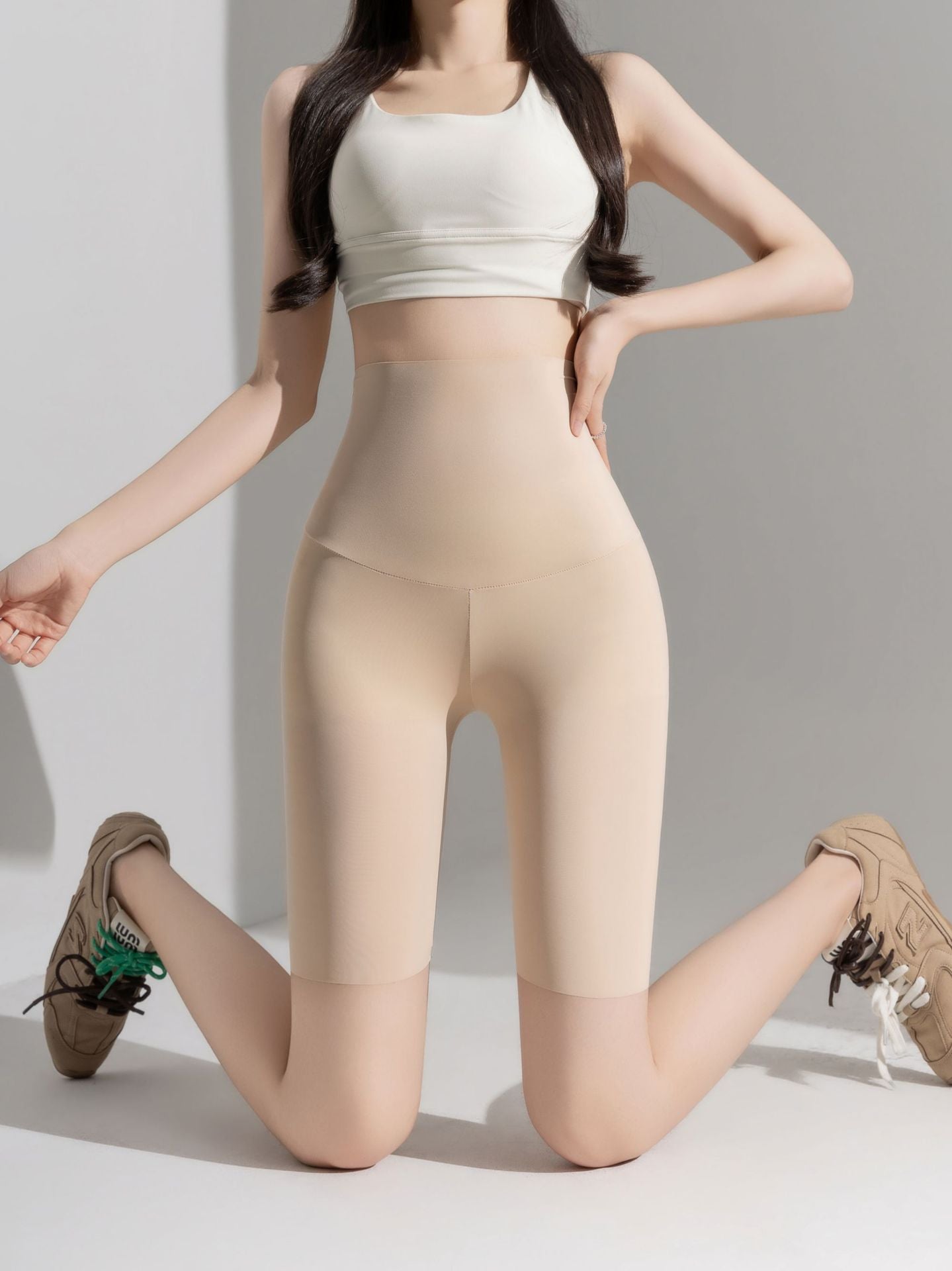 Ice Silk Shark Pants - Women's Ultra-Thin High-Waisted Seamless Leggings