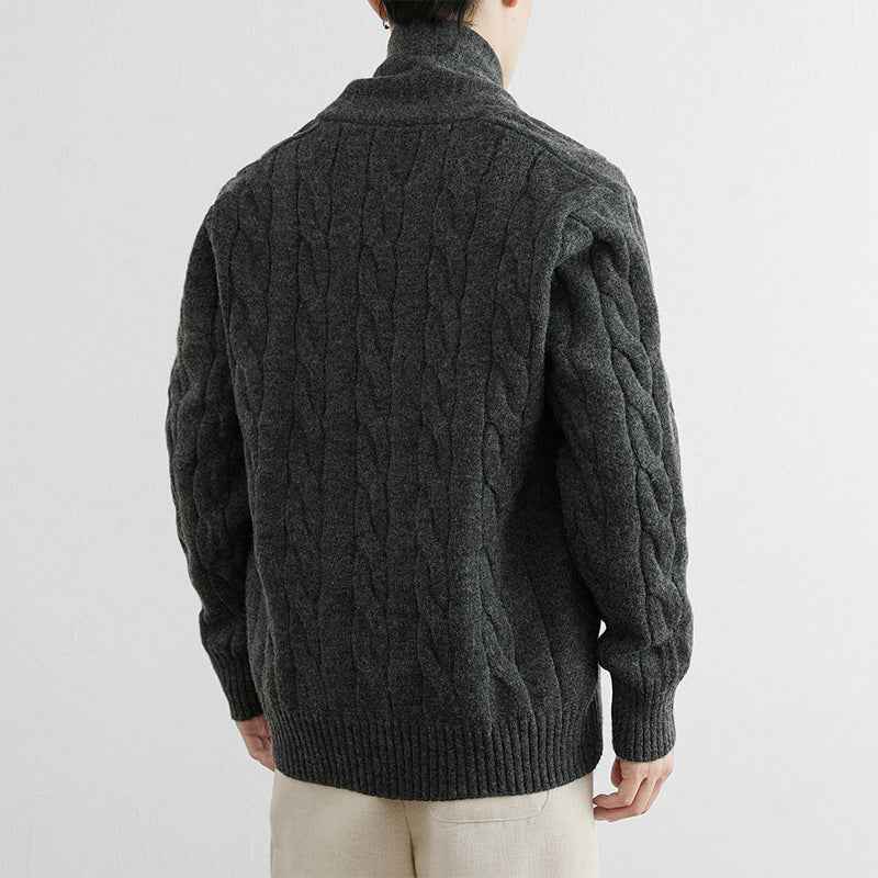 New Casual Versatile Retro Trendy Long-sleeve Cardigan Sweater