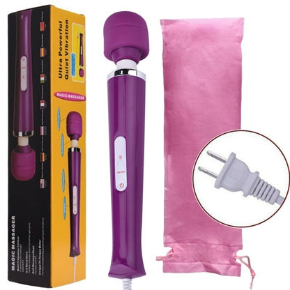 Handheld Massager 20 Speed Wand Vibrating Massage Magic Full Body Therapy Motor - DropOnline.co