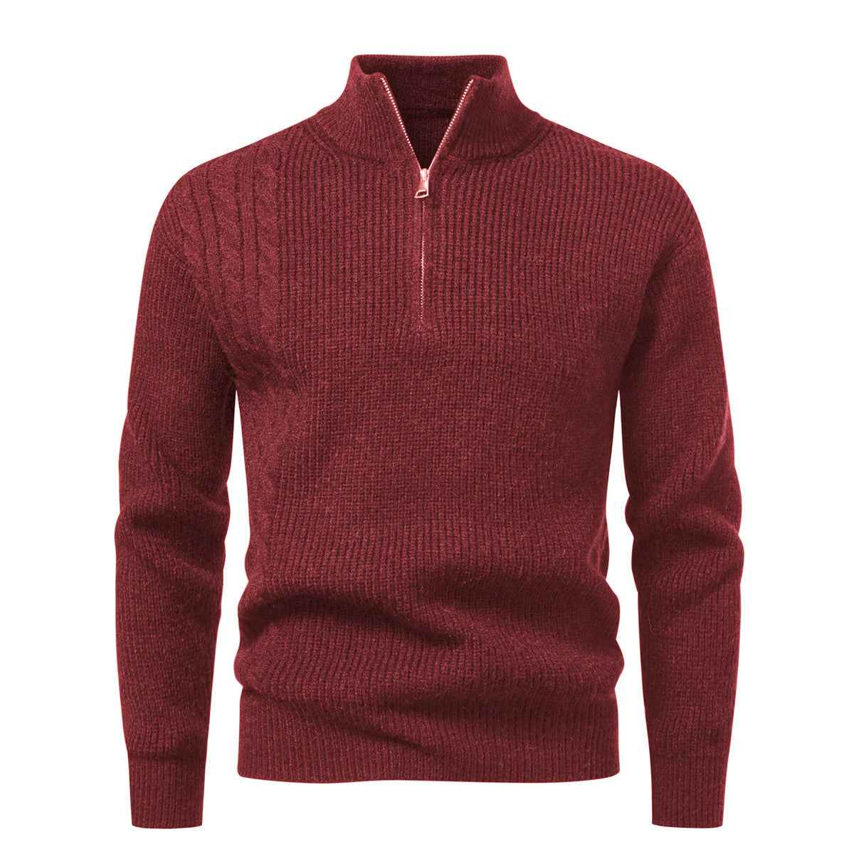 Autumn And Winter Men's Half-zip Pullover Sweater