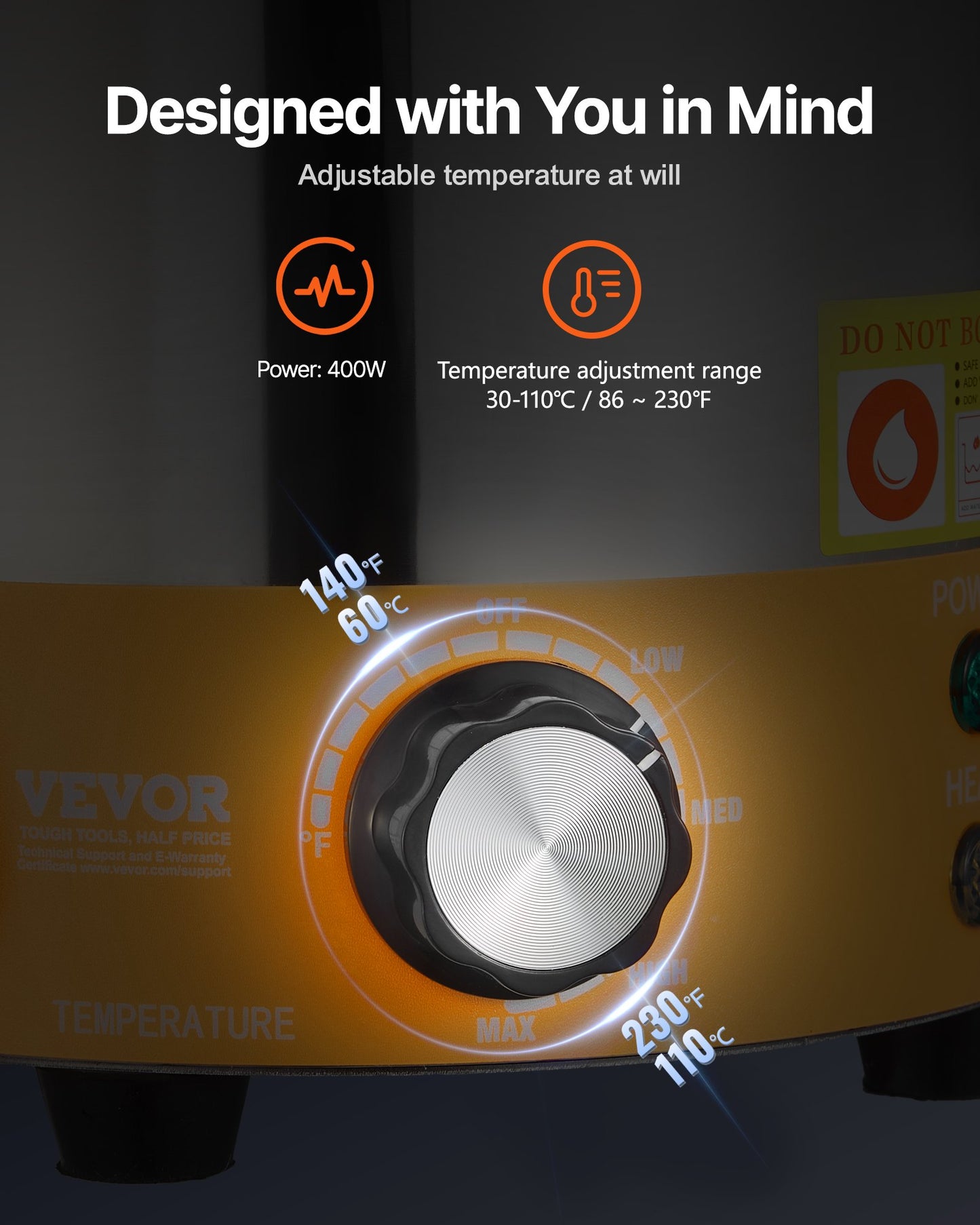 2.4L Electric Cheese Dispenser With Pump Commercial Hot Fudge Warmer 86F-230F