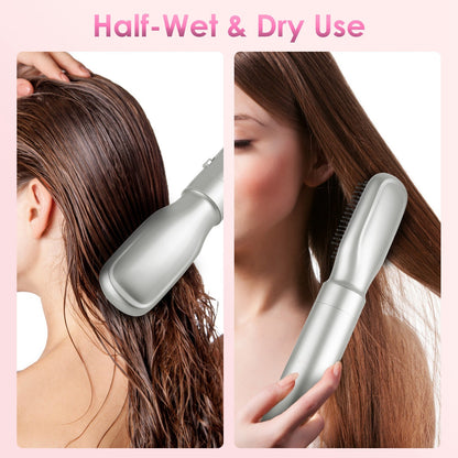 1Pc 6 In 1 Hot Air Styler Volumizer Straightener Curler Dryer Automatic Wrap Styler Hair Dryer Brush Set With 3 Temp Settings ALCI Plug Glove Cable Zip Tie - DropOnline.co