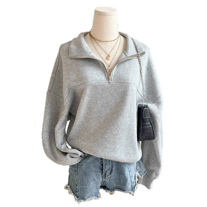 Spring And Autumn New Zipper Sweater