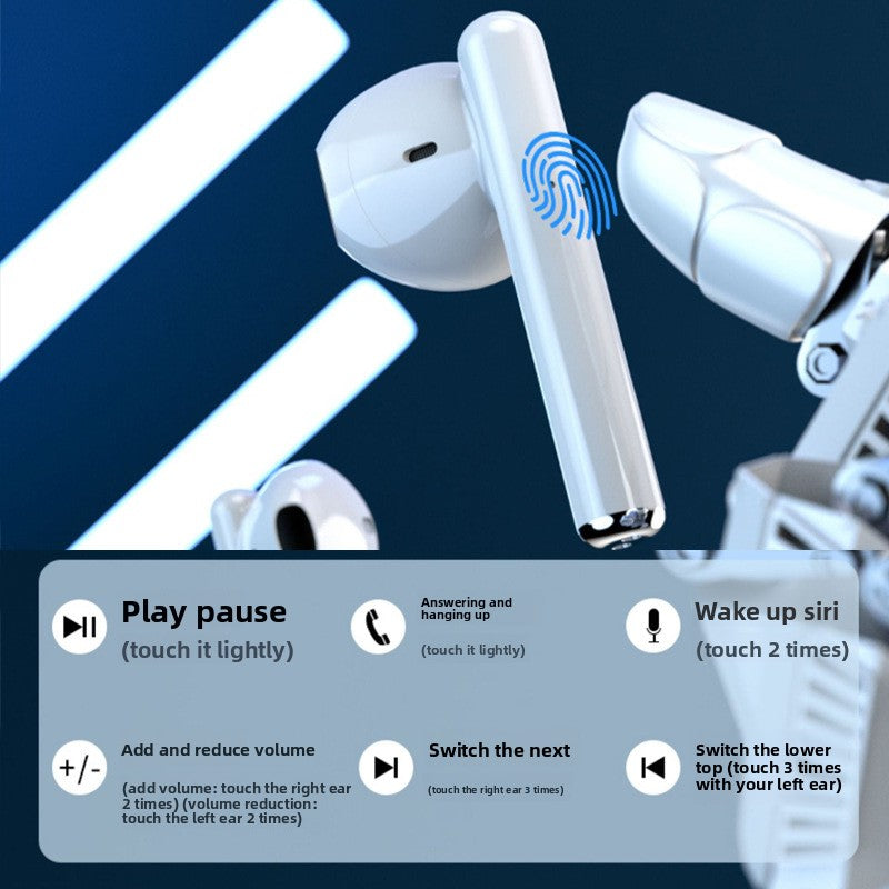 Long-Life Bluetooth Earpiece - Professional Noise Reduction Headset