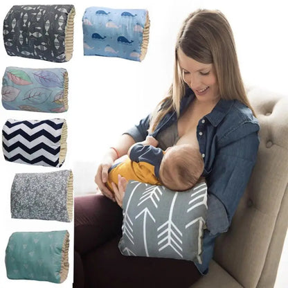 Adjustable Nursing Arm Pillow - Cotton Breastfeeding Support Cushion & Arm Pad - DropOnline.co