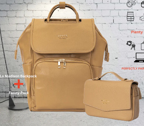 Large Capacity Multifunctional Shoulder PU Backpack