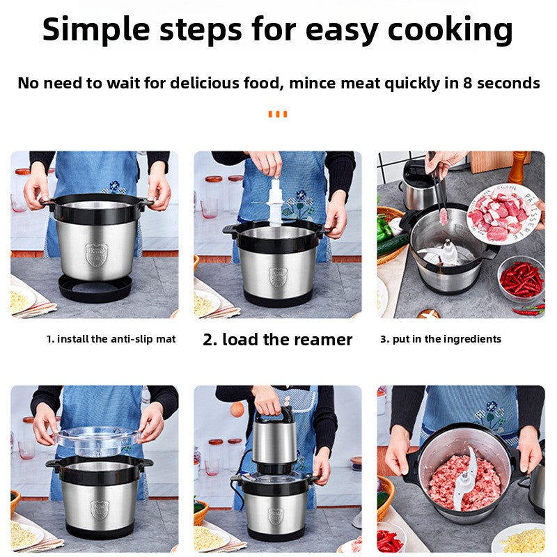 Electric Meat Mincer - Professional Food Processor for Home Kitchen