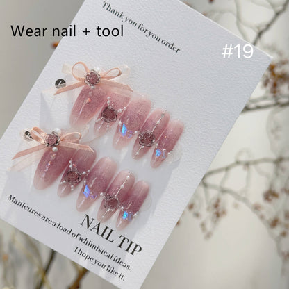 Handmade Long Pearl Mountain Ice Transparent Camellia Wear Armor - DropOnline.co