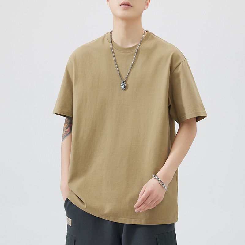 Men's Pure Cotton Short Sleeve T-Shirt - Premium Basic Tee
