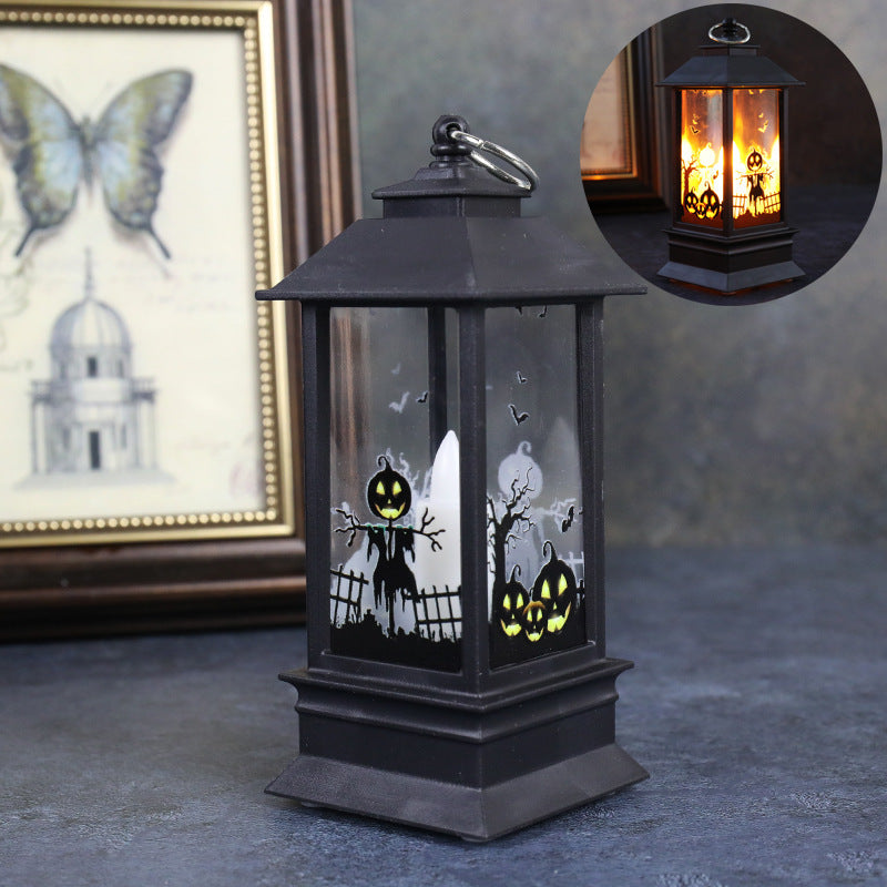 Halloween Simulation Flame Lanterns - Pumpkin Design