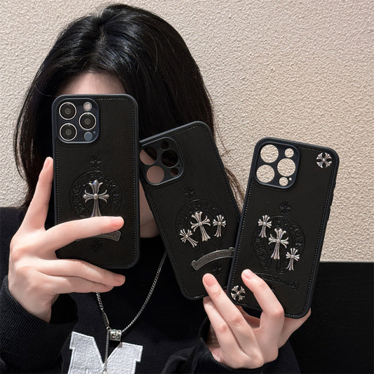 Cross Pattern iPhone Case - Minimalist Geometric Design