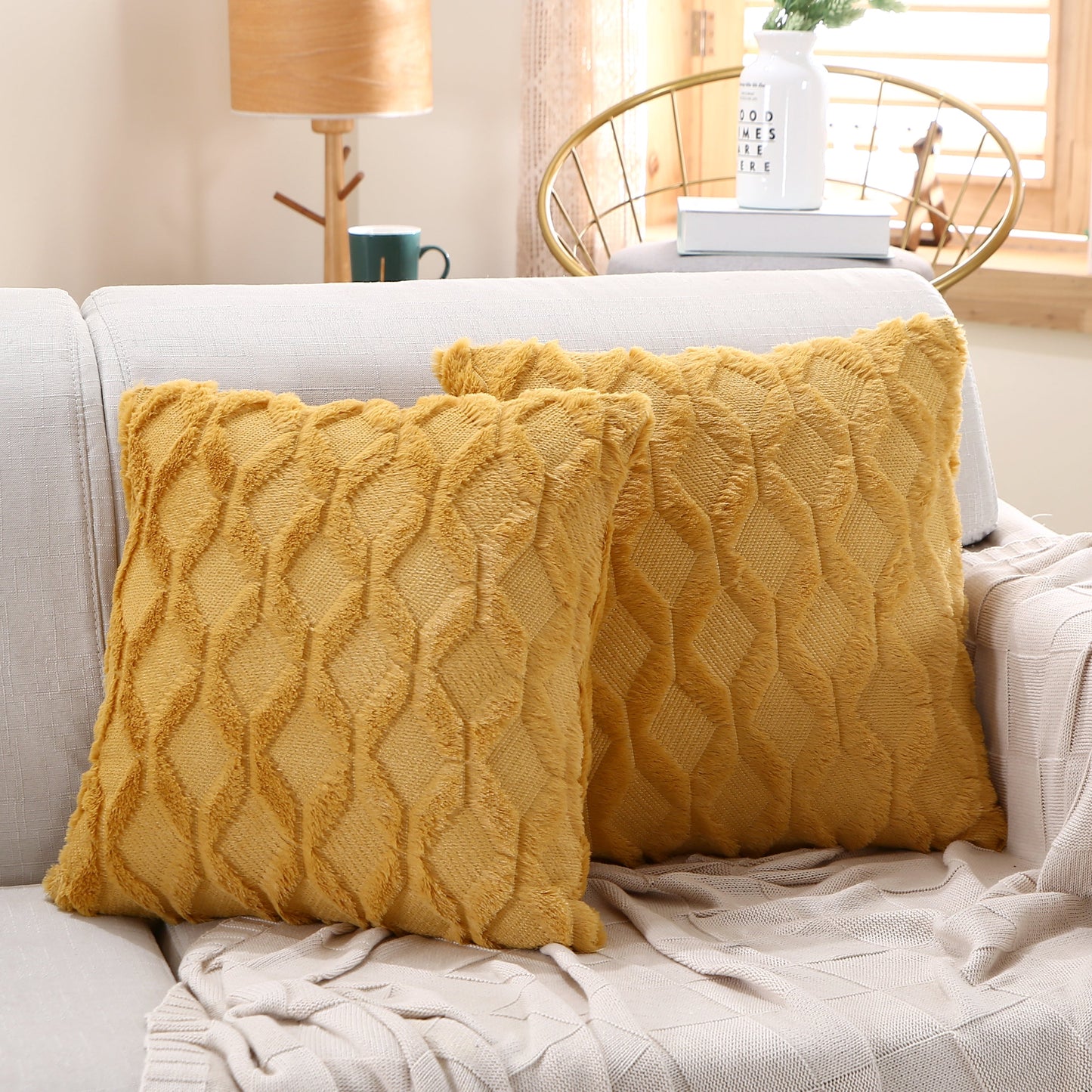 18"x18" Throw Pillow FULL set of cover and insert  Wide Variety of Colors reversable