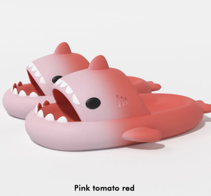 Gradient Shark Slippers Men's Home Bathroom Non-slip - DropOnline.co