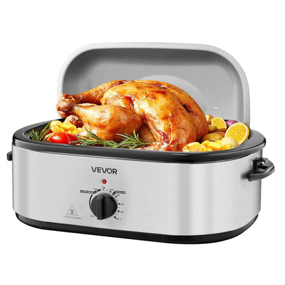 Electric Roaster Oven 22QT Electric Roasting Pan With Self-Basting Lid