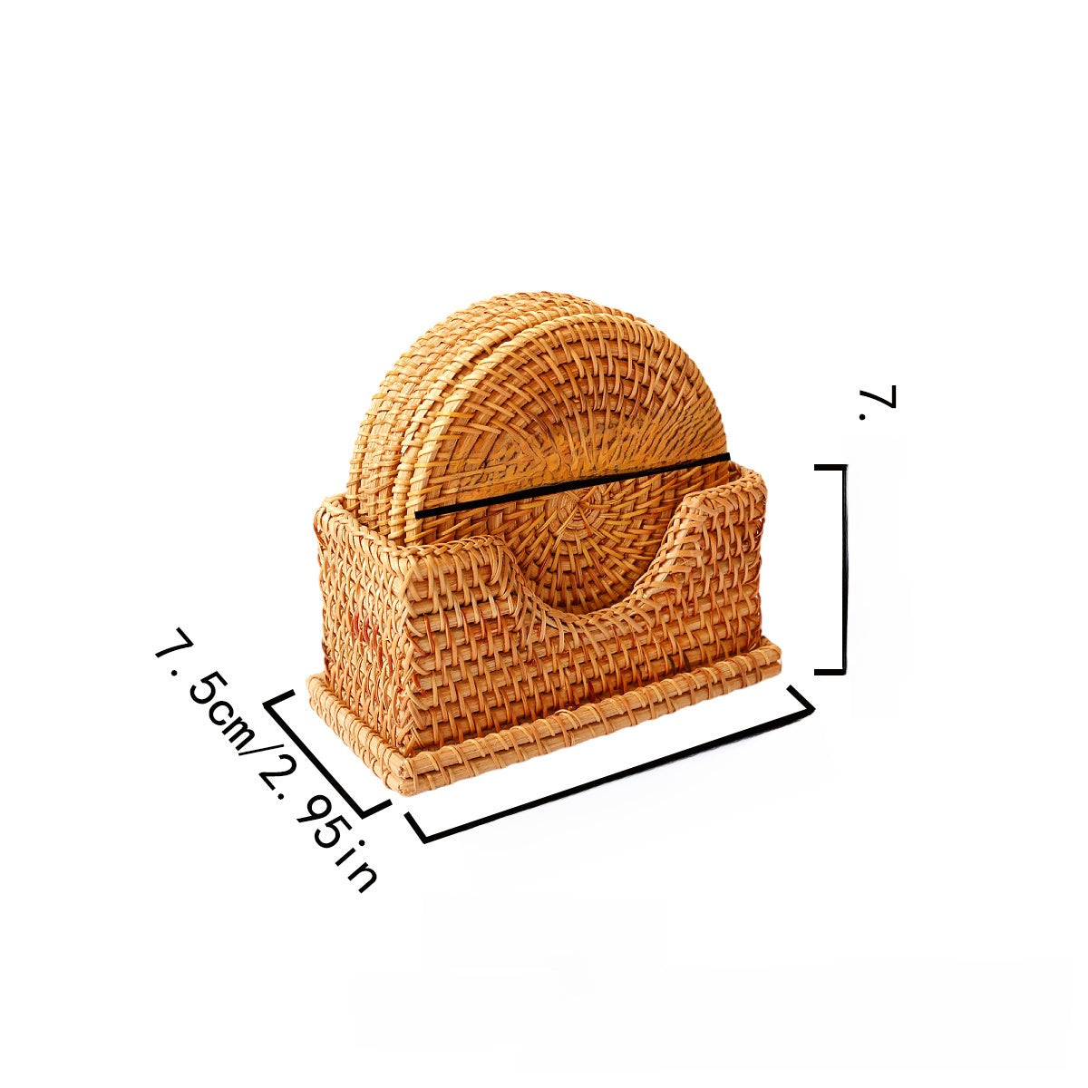 Eco-Friendly Woven Coasters - Natural Autumn Vine Material Set