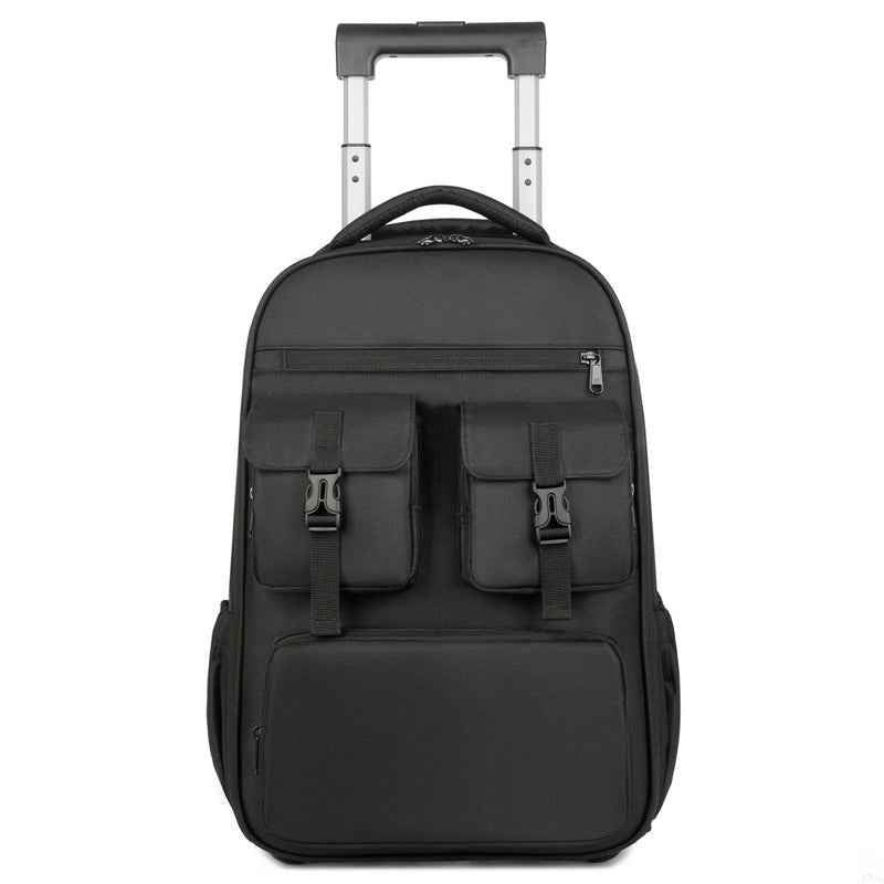 Airbag Multifunctional Expandable Trolley Backpack Men