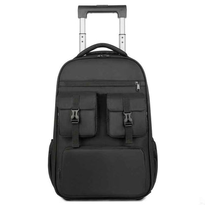 Airbag Multifunctional Expandable Trolley Backpack Men