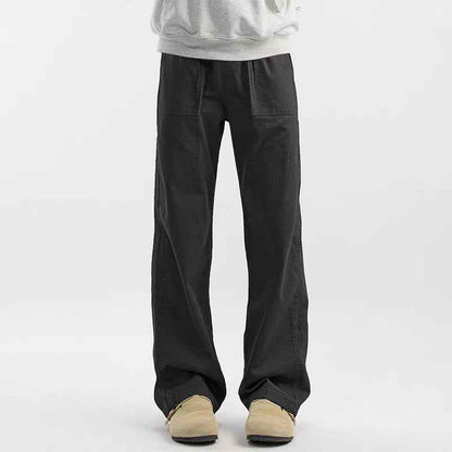 Maillard Retro Straight-leg Casual Men's Cargo Pants