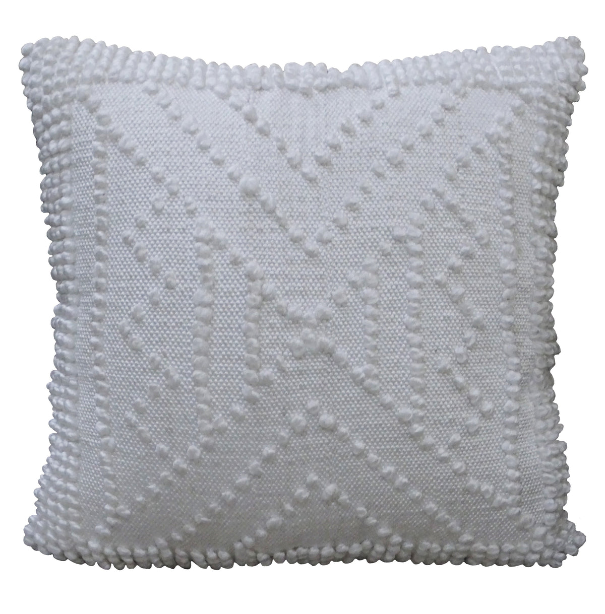 Coussin décoratif d'extérieur 45x45 cm pour canapé (blanc)