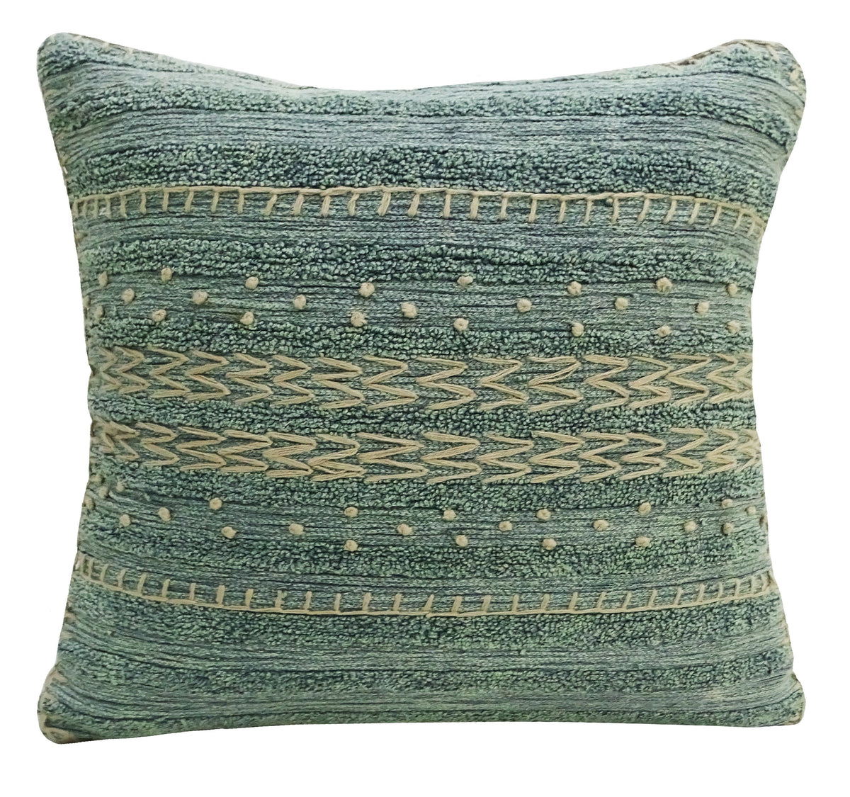 Housse de coussin brodée 50x50cm pour canapé