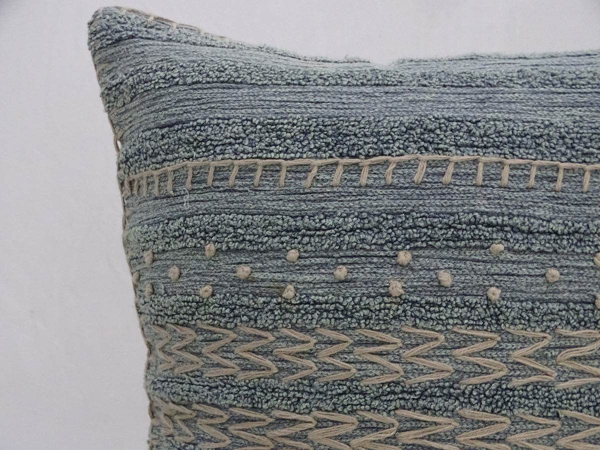 Housse de coussin brodée 50x50cm pour canapé