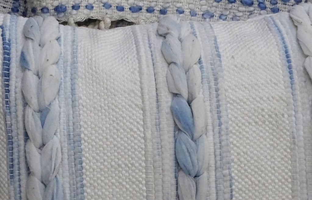 Coussin décoratif moderne tissé à la main de 35,5 cm x 61 cm