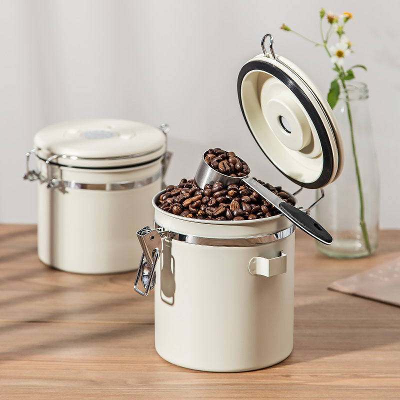 Coffee Bean Stainless Steel Sealed Container