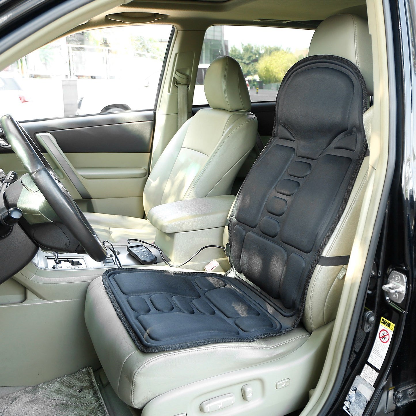 1Pc Back Massager Cushion Electric Massage Car Seat Cushion Chair Pad With Heating Function 8 Vibration Modes 3 Intensity Levels Fedex Shipping