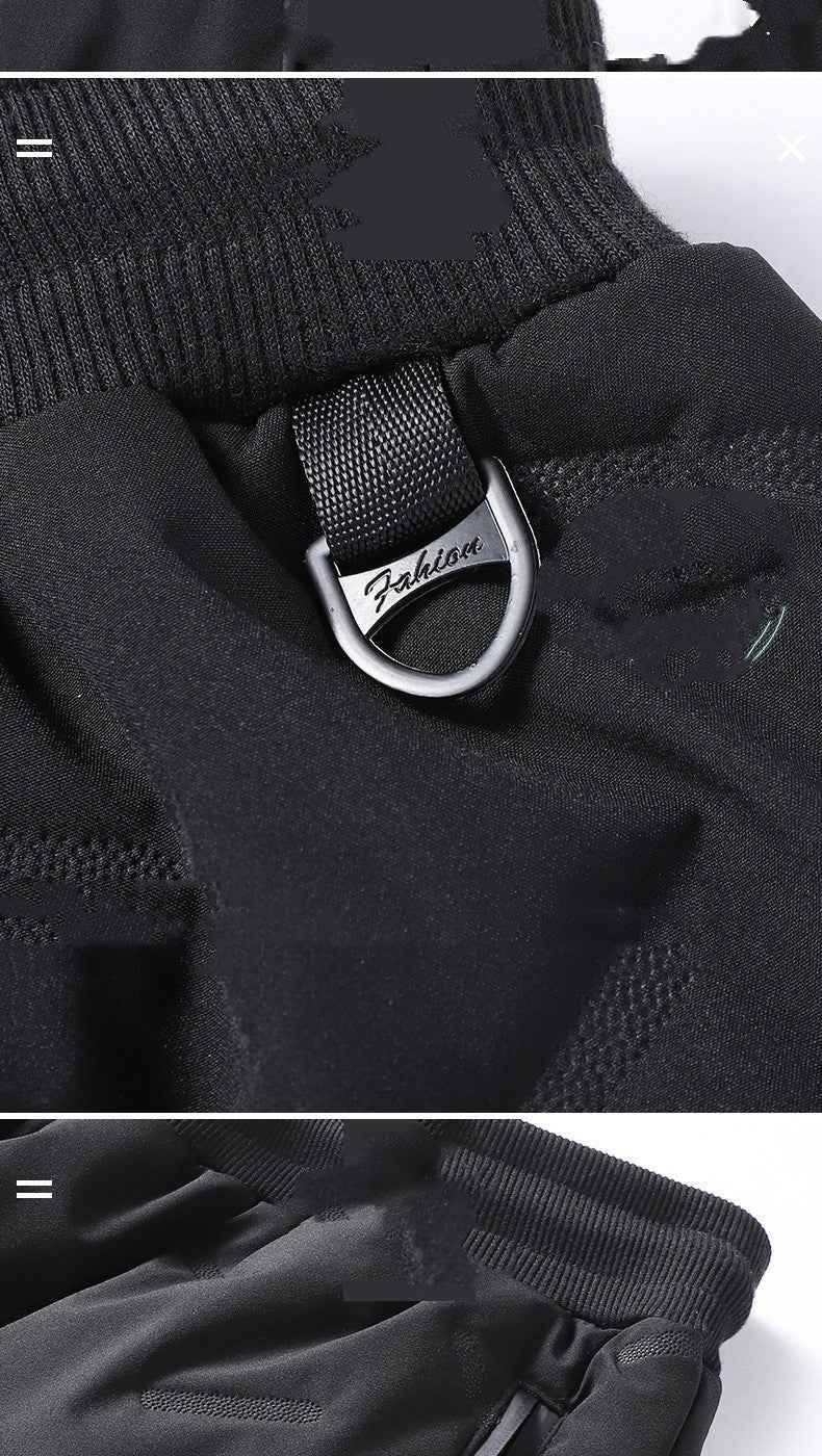 Men's Padded Cotton Trousers with Cashmere - Warm Winter Pants