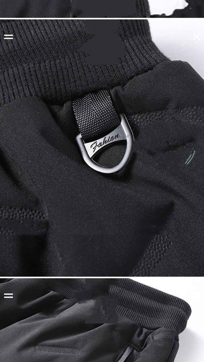 Men's Padded Cotton Trousers with Cashmere - Warm Winter Pants