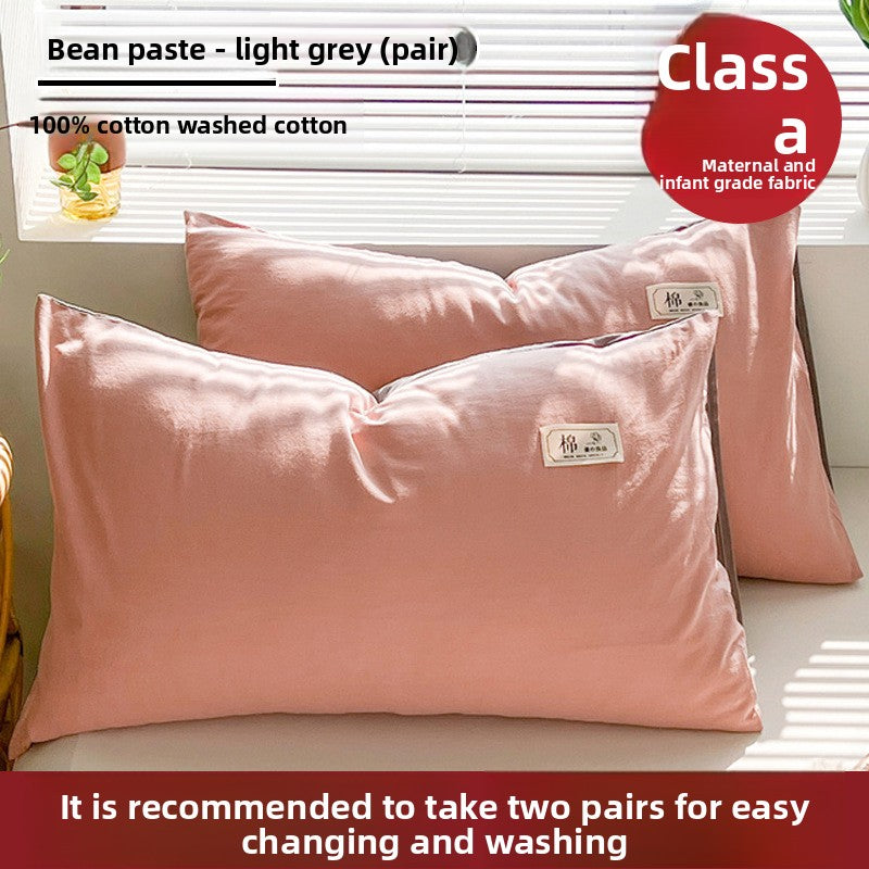 Pure Cotton Pillowcase - Premium Natural Fiber Pillow Cover