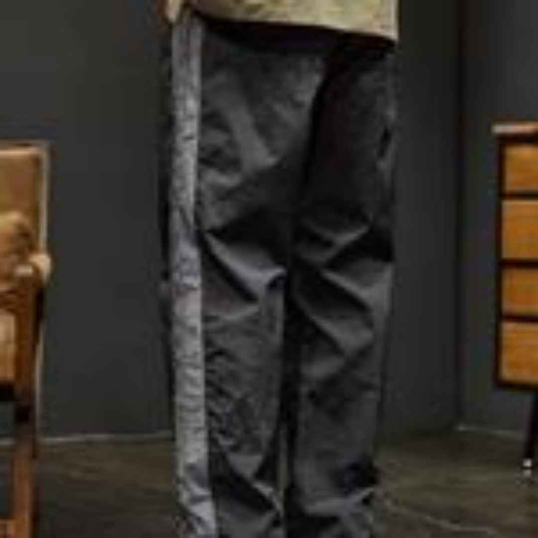 Men's Corduroy Casual Pants - Long Straight Leg Trousers