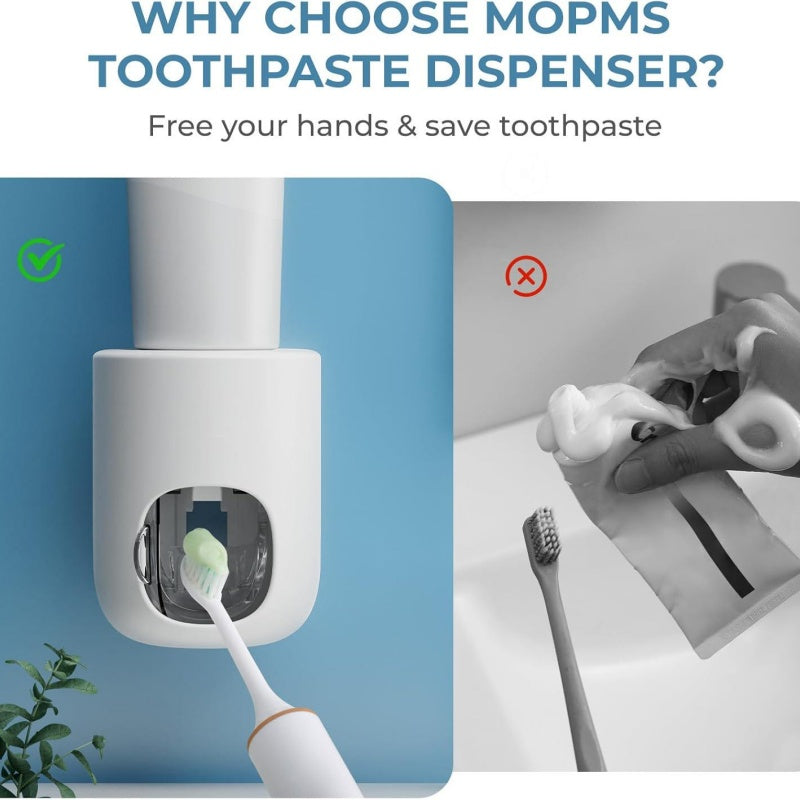 Bathroom Home Dormitory Automatic Wall Mounted Toothpaste Dispenser