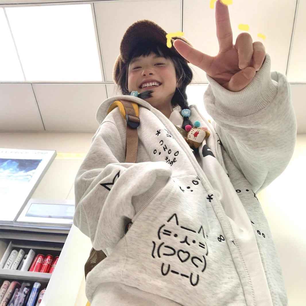 College Style Embroidered Cute Cartoon Hooded Sweatshirt Women's Loose Casual