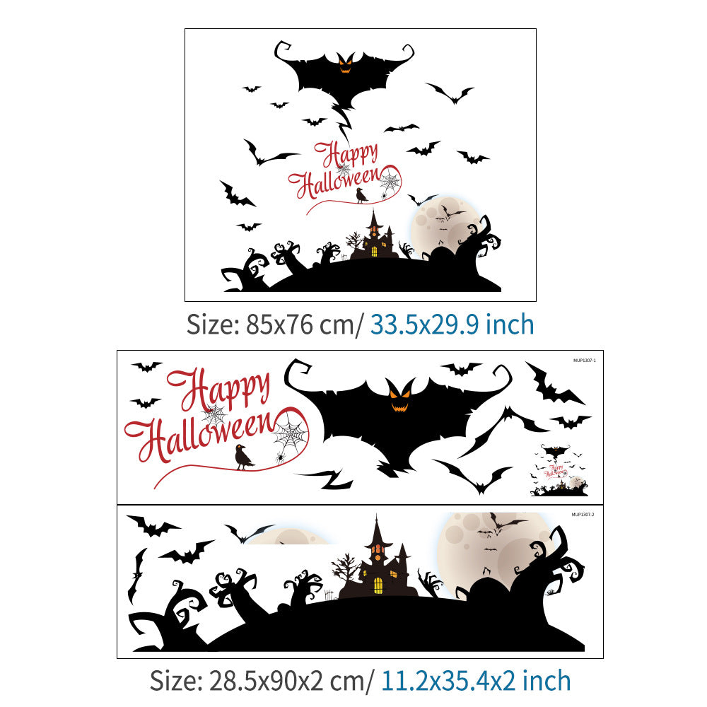 Halloween Wall Stickers - Large Spooky Decor Set