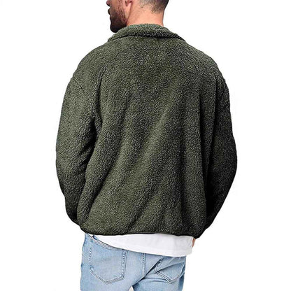 Casual Men's Solid Color Hooded Jacket